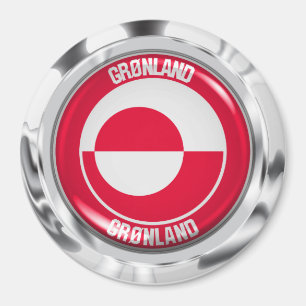 Íman Emblem redonda da Gronelândia