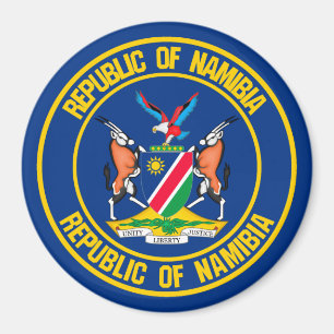 Íman Emblem redonda da Namíbia