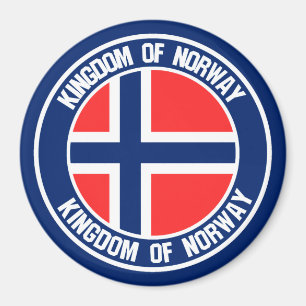 Íman Emblem redonda da Noruega