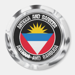 Íman Emblem redonda de Antígua e Barbuda