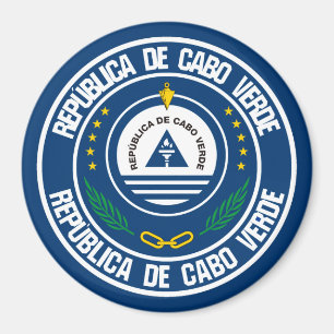 Íman Emblem Redonda de Cabo Verde