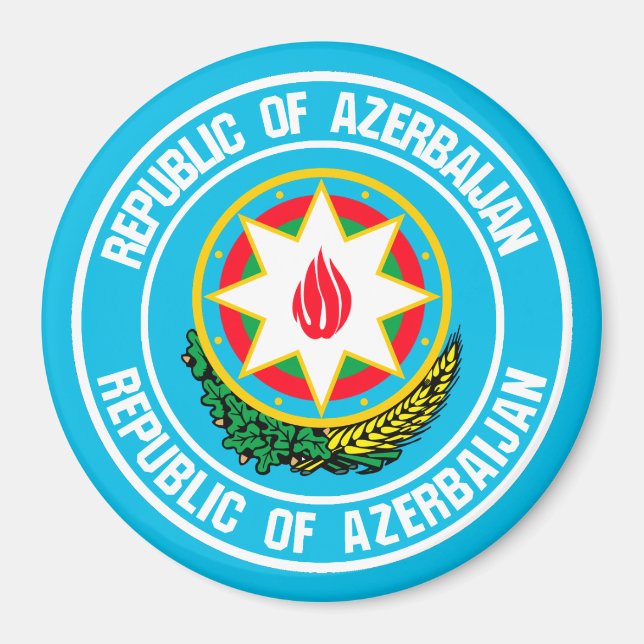 Íman Emblem redonda do Azerbaijão (Frente)