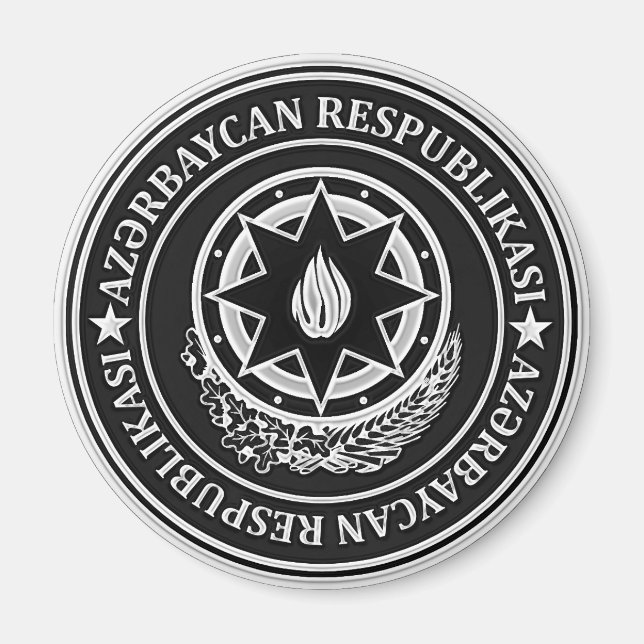 Íman Emblem redonda do Azerbaijão (Frente)