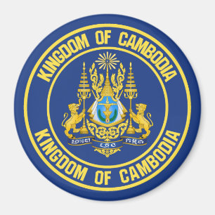 Íman Emblem redonda do Camboja