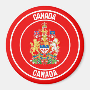 Íman Emblem redonda do Canadá