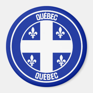 Íman Emblem redonda do Quebec