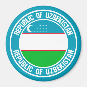 Íman Emblem Redonda do Usbequistão