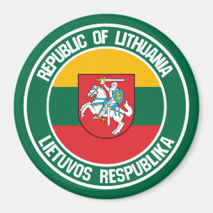 Íman Emblem redonda na Lituânia
