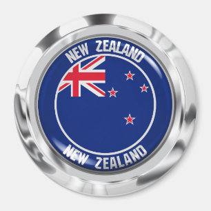 Íman Emblem redonda Nova Zelândia