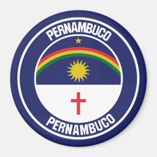 Íman Emblem redondo de Pernambuco