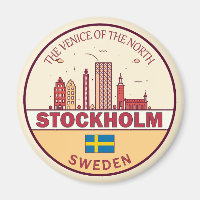 Emblem Skyline Cidade de Estocolmo Suecia