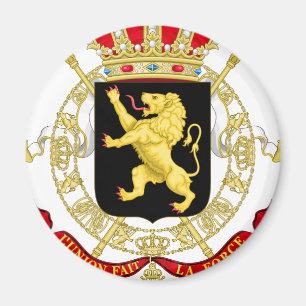 Íman Emblema belga - Casaco de armas da Bélgica
