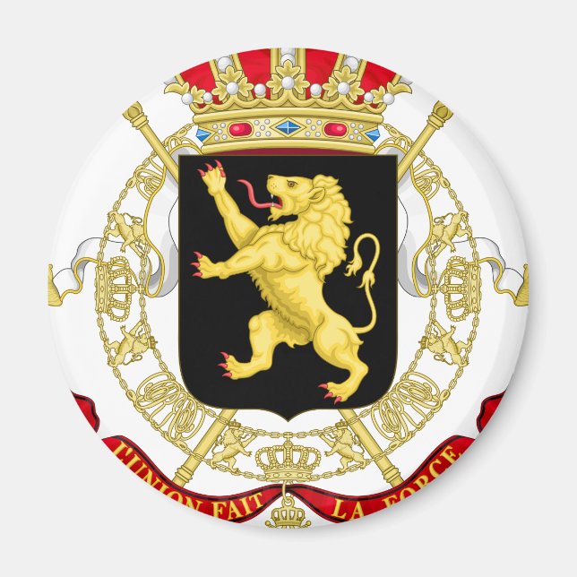 Íman Emblema belga - Casaco de armas da Bélgica (Frente)