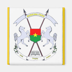 Íman emblema burkina