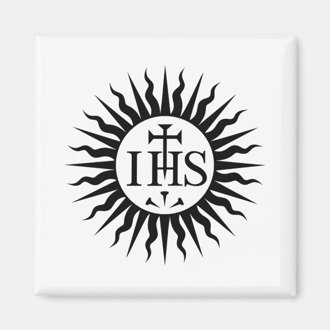 Íman Emblema da Companhia de Jesus Monograma (Frente)