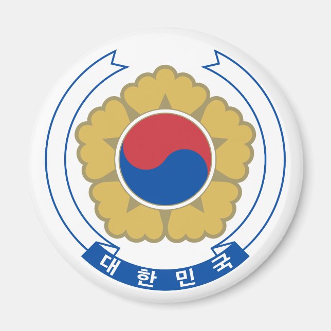 Íman Emblema da Coreia do Sul (Frente)