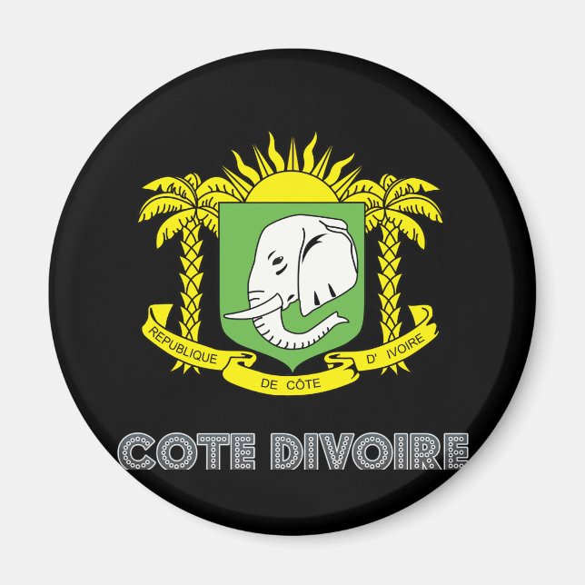 Íman Emblema da Costa do Marfim (Frente)