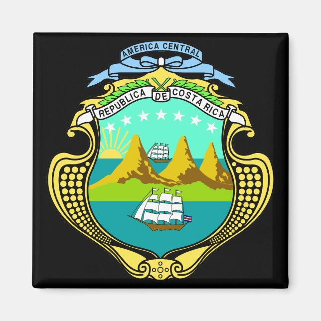 Íman emblema da Costa Rica (Frente)
