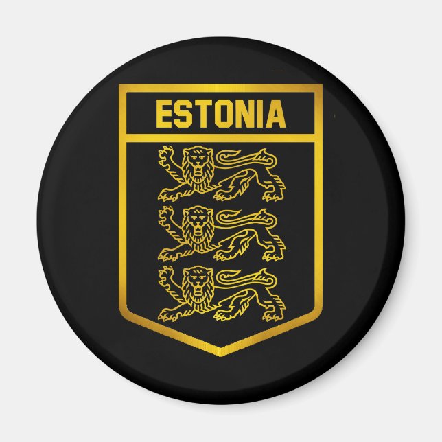 Íman Emblema da Estônia (Frente)