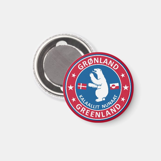 Íman Emblema da Gronelândia (Front/Back)