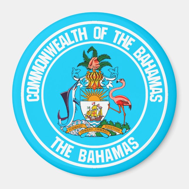 Íman Emblema da Ronda das Bahamas (Frente)