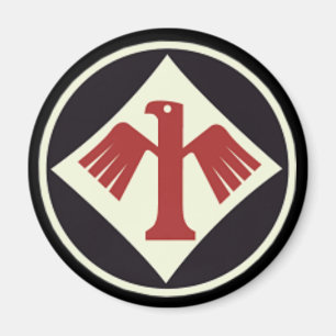 Íman emblema da unidade I/JG1 da força aérea WW2 alemã