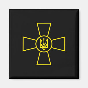 Íman Emblema das Forças Armadas da Ucrânia Bandeira do