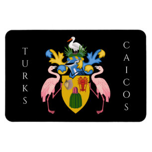 Íman emblema das Ilhas Turks e Caicos
