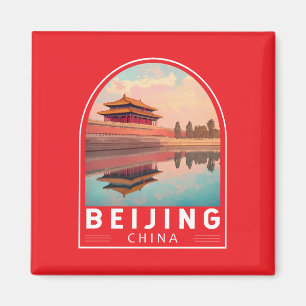 Íman Emblema de Arte de Viagem de Pequim China