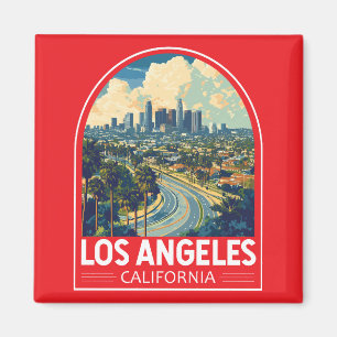 Íman Emblema de Arte de Viagens de Los Angeles Califórn