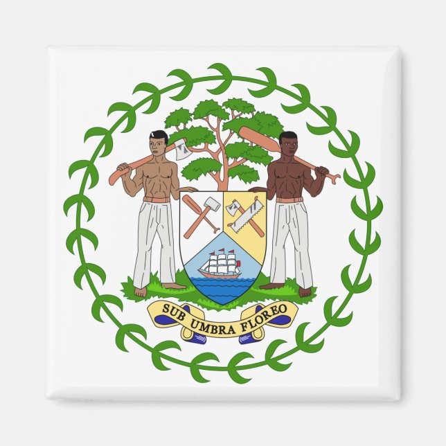 Íman emblema de belize (Frente)