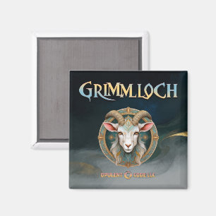 Íman Emblema de Cabra Grimmloch RPG de Fantasia