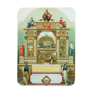 Íman Emblema de comércio da sociedade amalgamada de