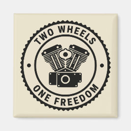 Íman Emblema de Liberdade de Motor Vintage