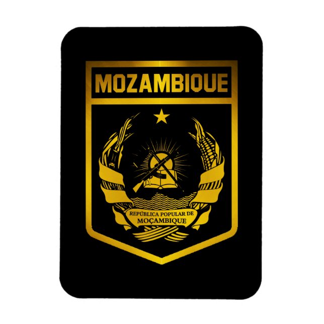 Íman Emblema de Moçambique (Vertical)