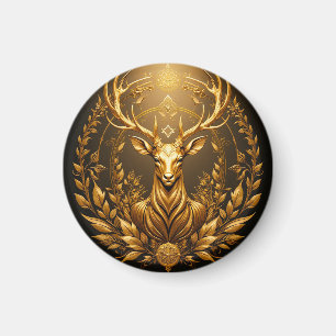 Íman Emblema de Veado Dourado
