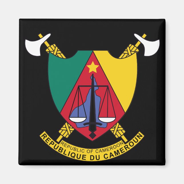 Íman emblema do camarões (Frente)