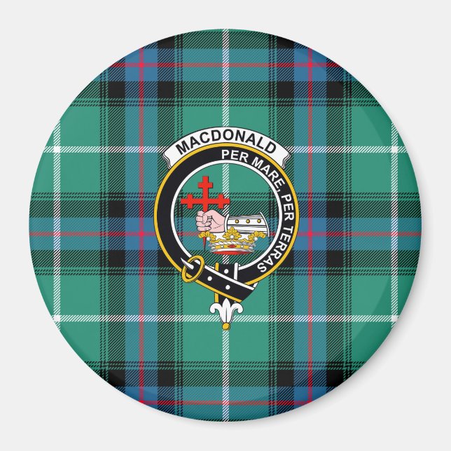 Íman Emblema do Clã MacDonald e Targan  (Frente)