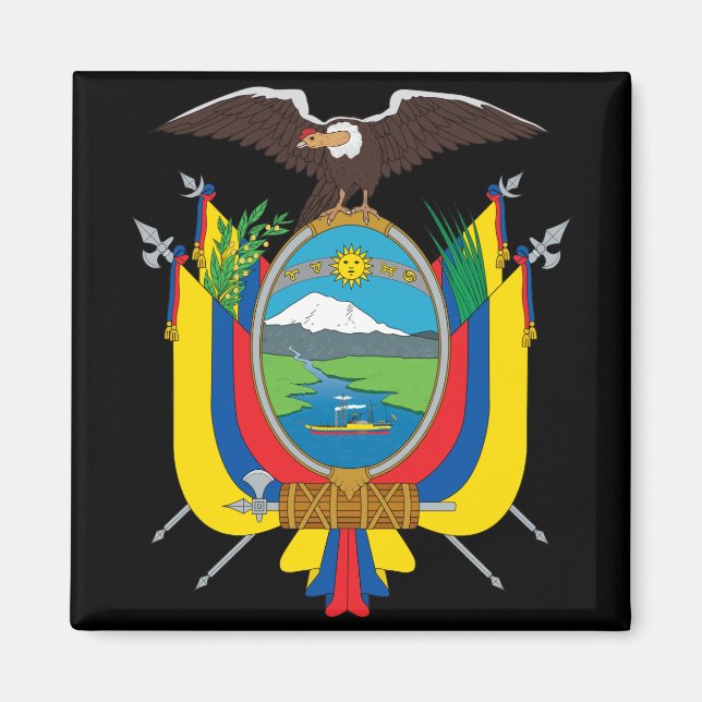 Íman emblema do ecuador (Frente)