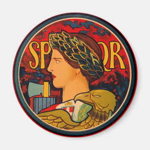 Íman Emblema do italiano de SPQR