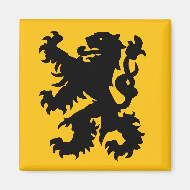 Íman Emblema do Leão Flamengo (Frente)