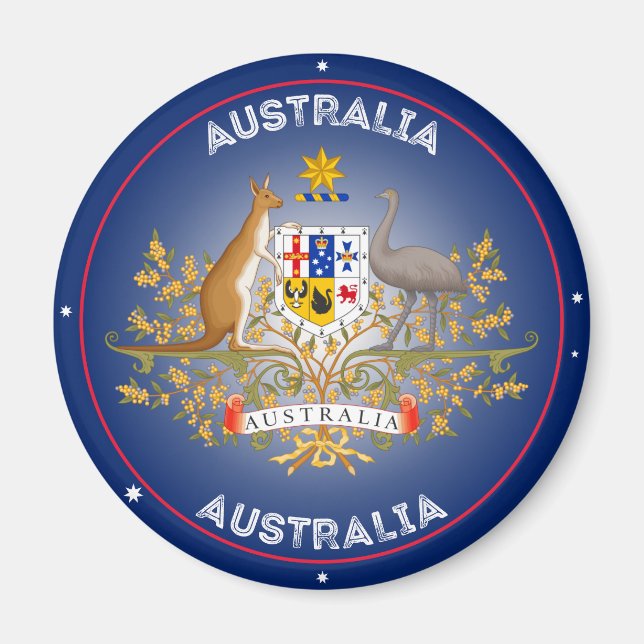 Íman Emblema do Patrimônio da Austrália (Frente)