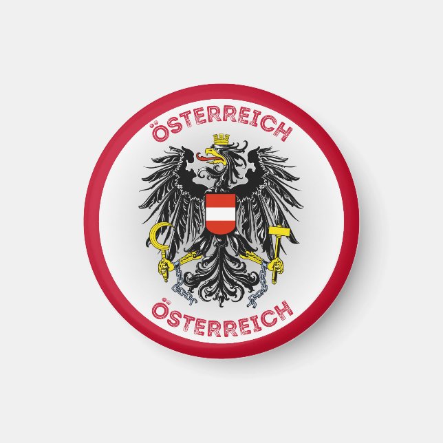 Íman Emblema do Patrimônio da Áustria (Frente)