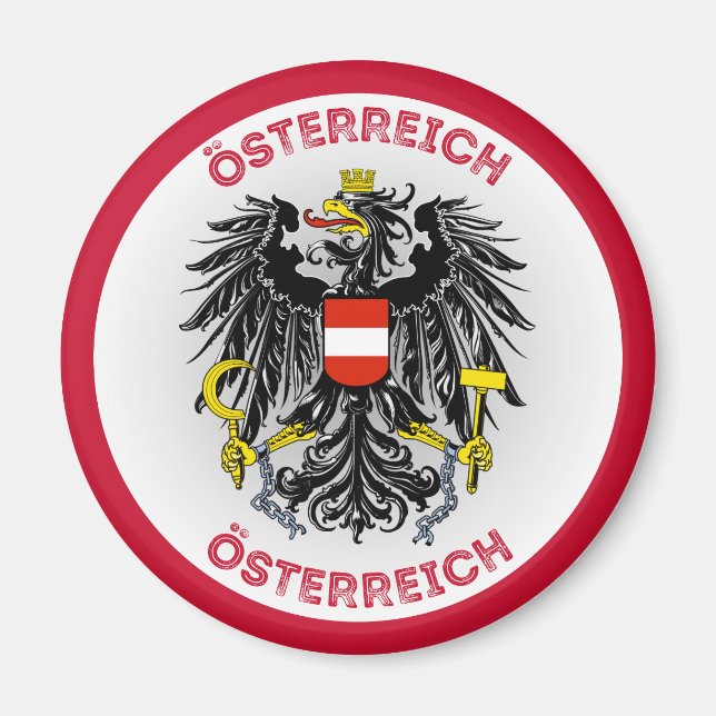 Íman Emblema do Patrimônio da Áustria (Frente)