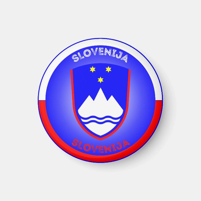 Íman Emblema do Patrimônio da Eslovênia (Frente)
