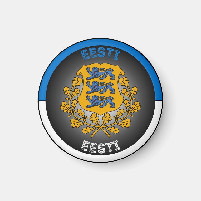 Íman Emblema do Patrimônio da Estônia (Frente)