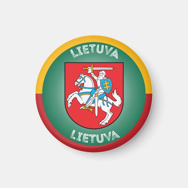 Íman Emblema do Patrimônio da Lituânia (Frente)