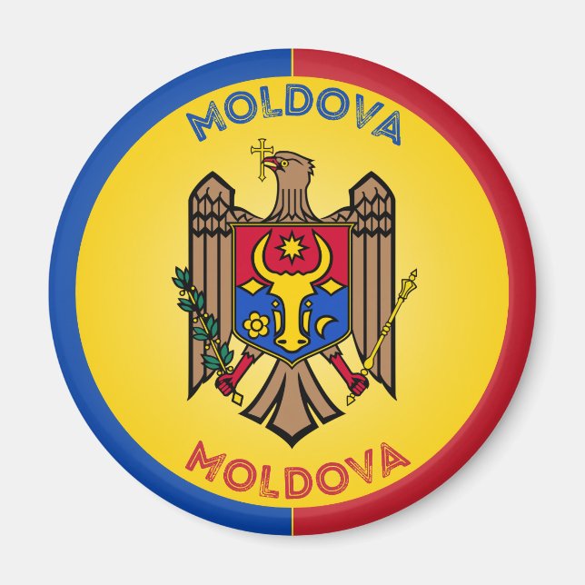 Íman Emblema do Patrimônio da Moldávia (Frente)