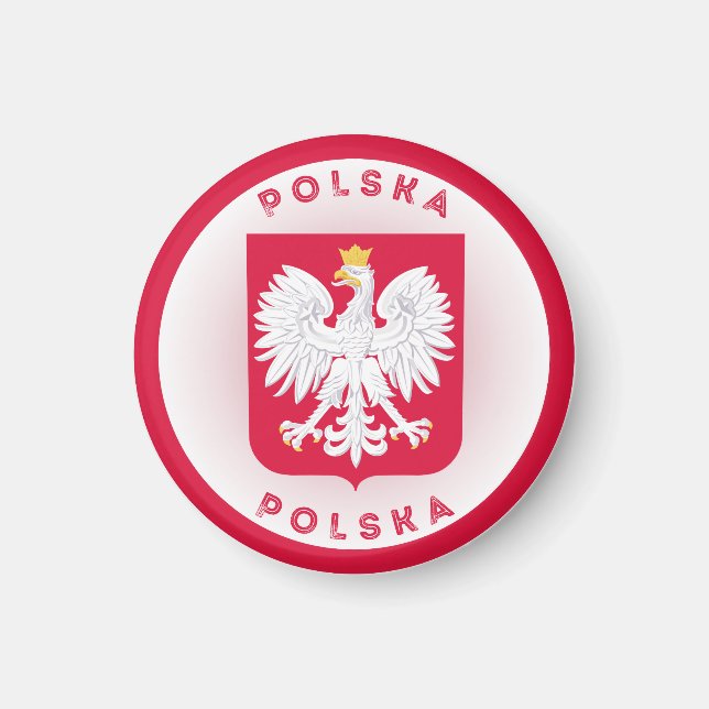 Íman Emblema do Patrimônio da Polônia (Frente)