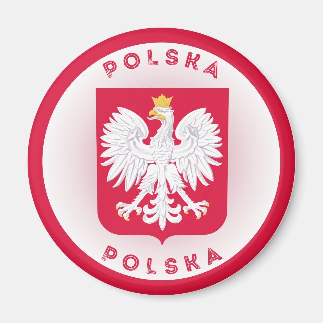 Íman Emblema do Patrimônio da Polônia (Frente)